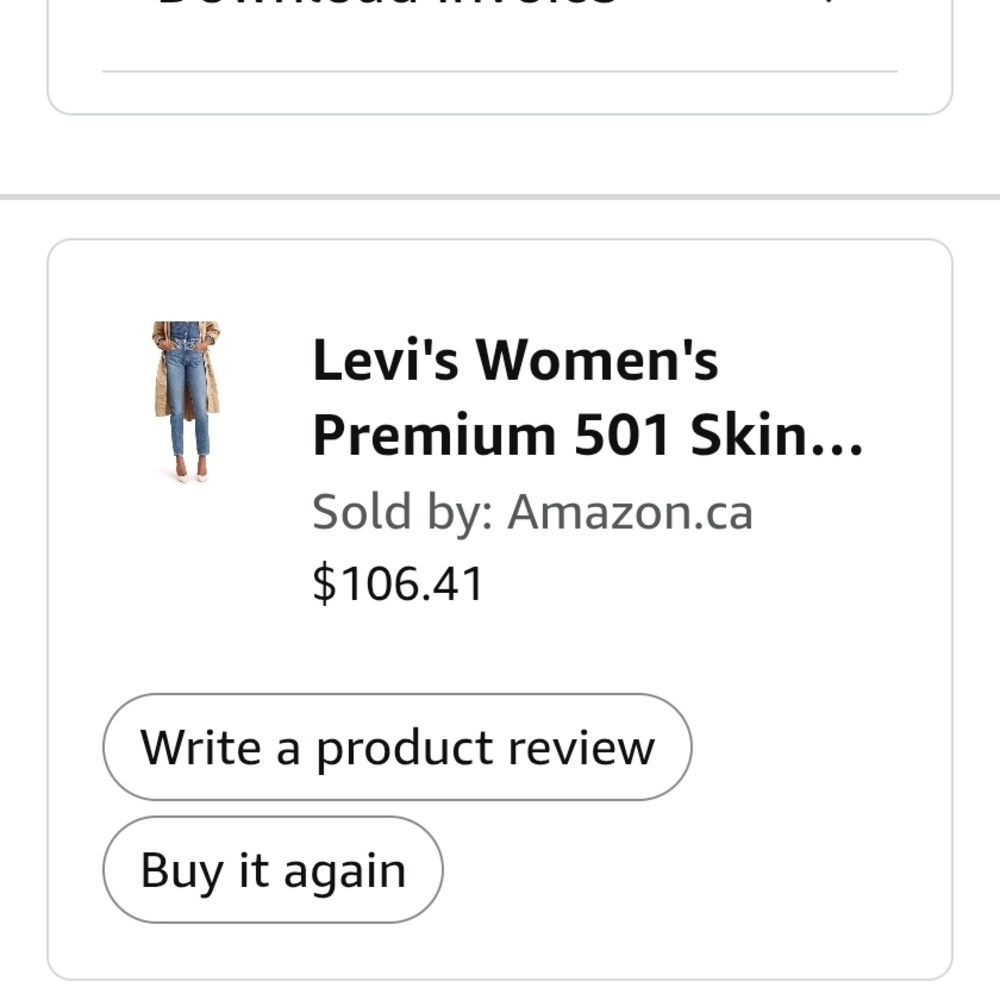 Levi's Premium 501 High-Rise Skinny Leg Jeans - Light Blue (17) - Picture 8 of 8